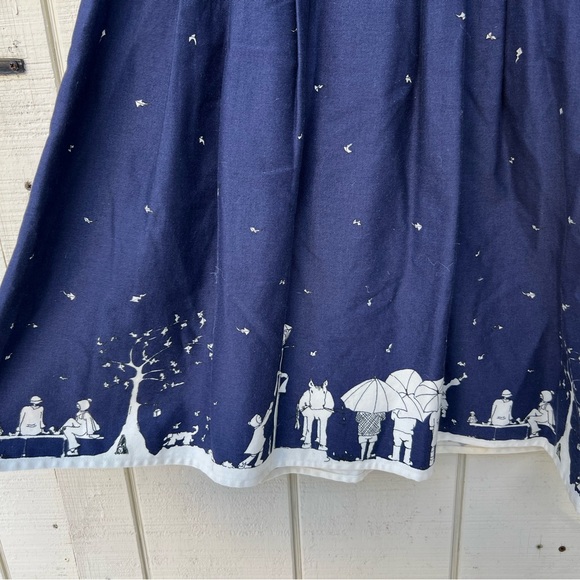 Palava (Poppy's) Dress Girl's Size 0-2 Whimsical Print Made In England Vintage - Picture 2 of 5